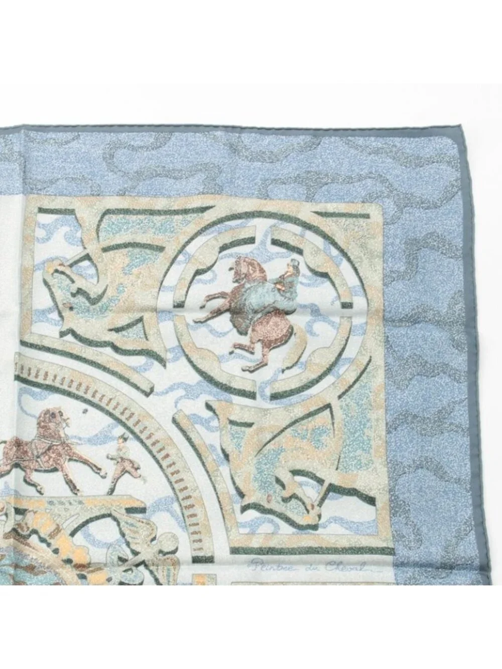 Hermes Carre 90 Silk Peintre du Cheval Horse Drawing Scarf - Picture 3 of 9